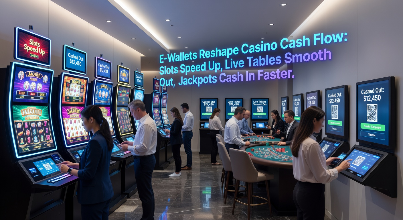 Live blackjack dealer at a table with e-wallet transaction notifications popping up on a mobile screen, symbolizing real-time fund management