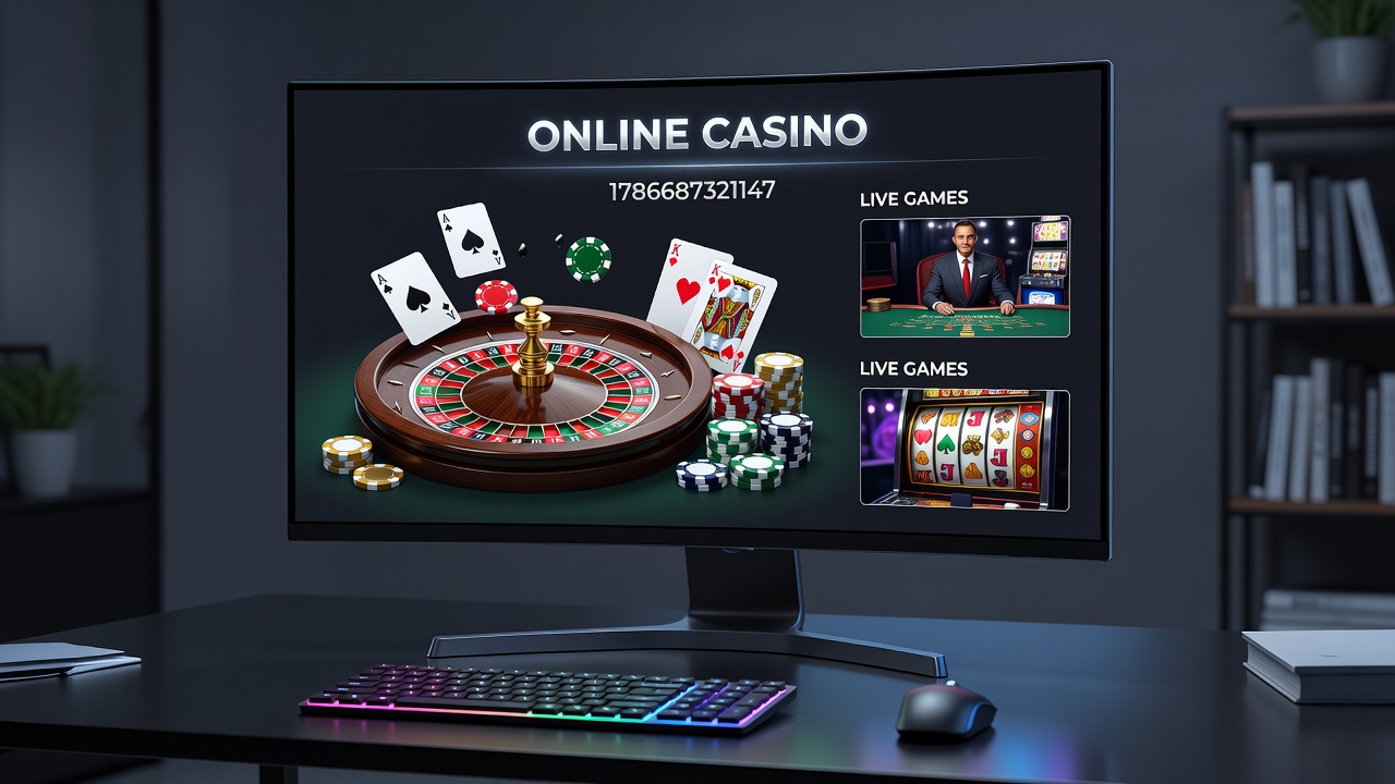 Close-up view of secure online payment processing screen with casino account dashboard