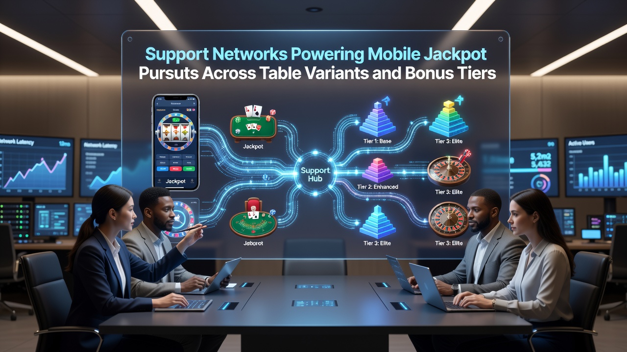 Customer support agents coordinating responses for jackpot and bonus issues on mobile table games